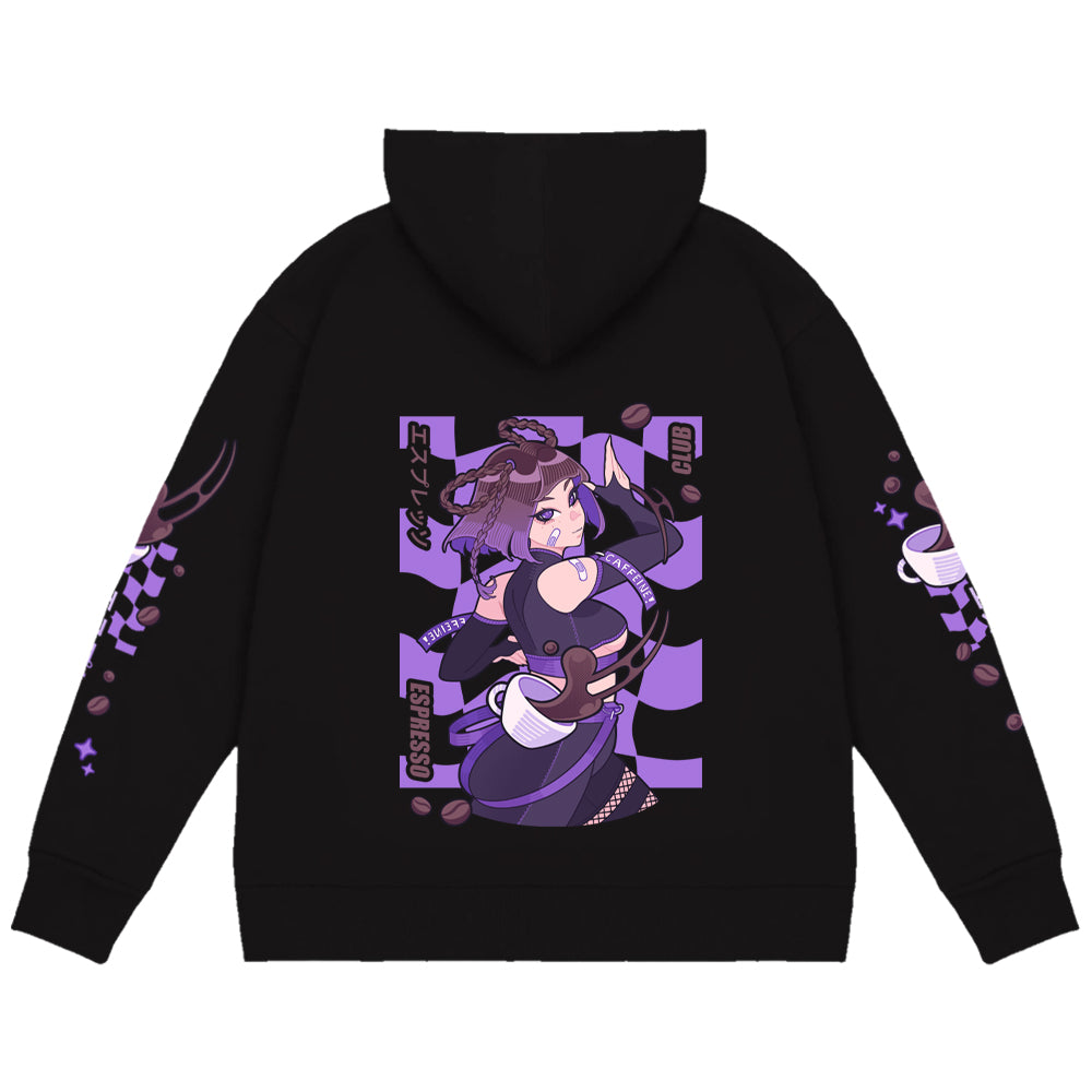 LUCIDIT.Y Espresso Club Zip Up Hoodie
