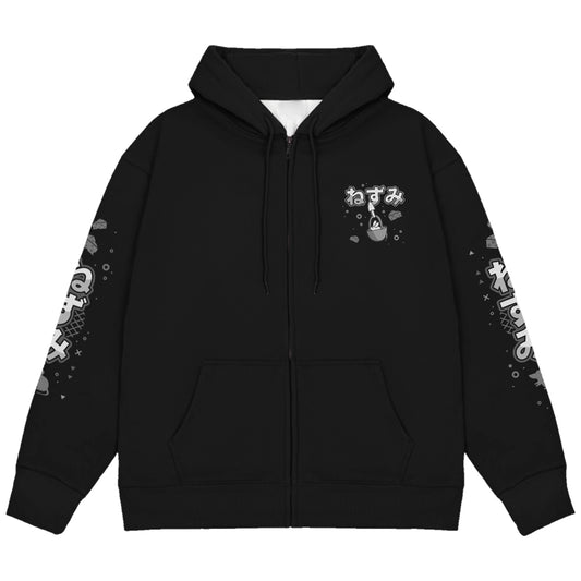 graycenvt "Cartoon" Zip Up Hoodie