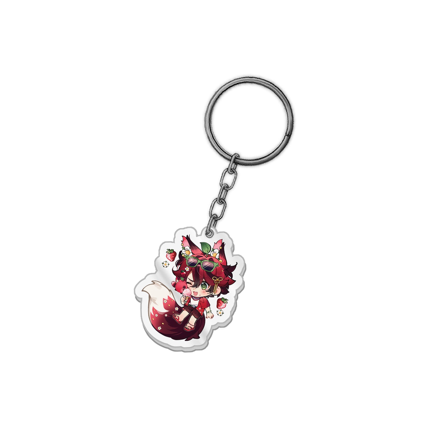 Zorro Milk Keychain
