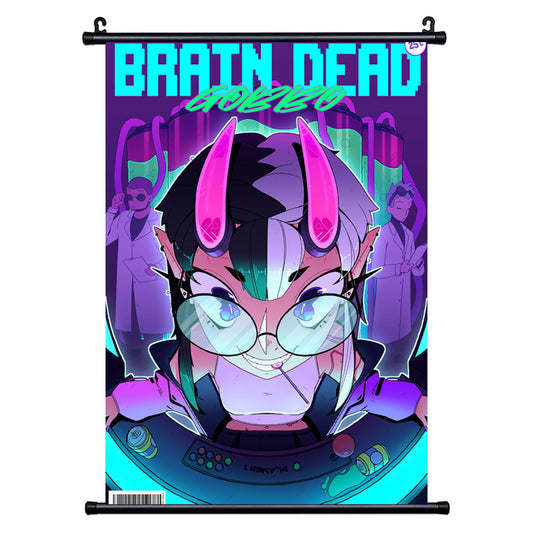 Zyona_gobbo "Brain Dead Gobbo' Wall Scroll