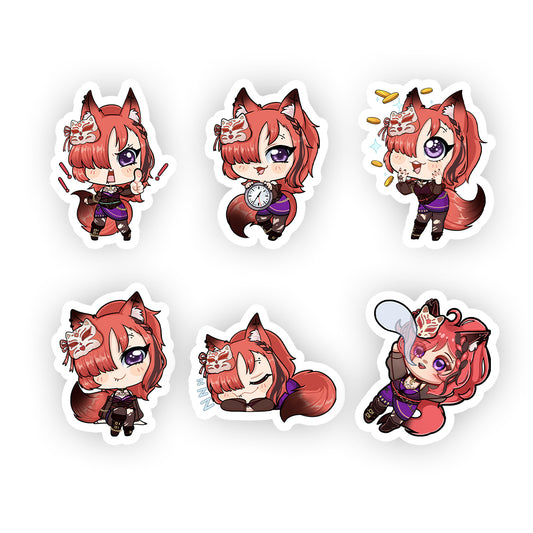 aWildKITsune Chibi Sticker Pack