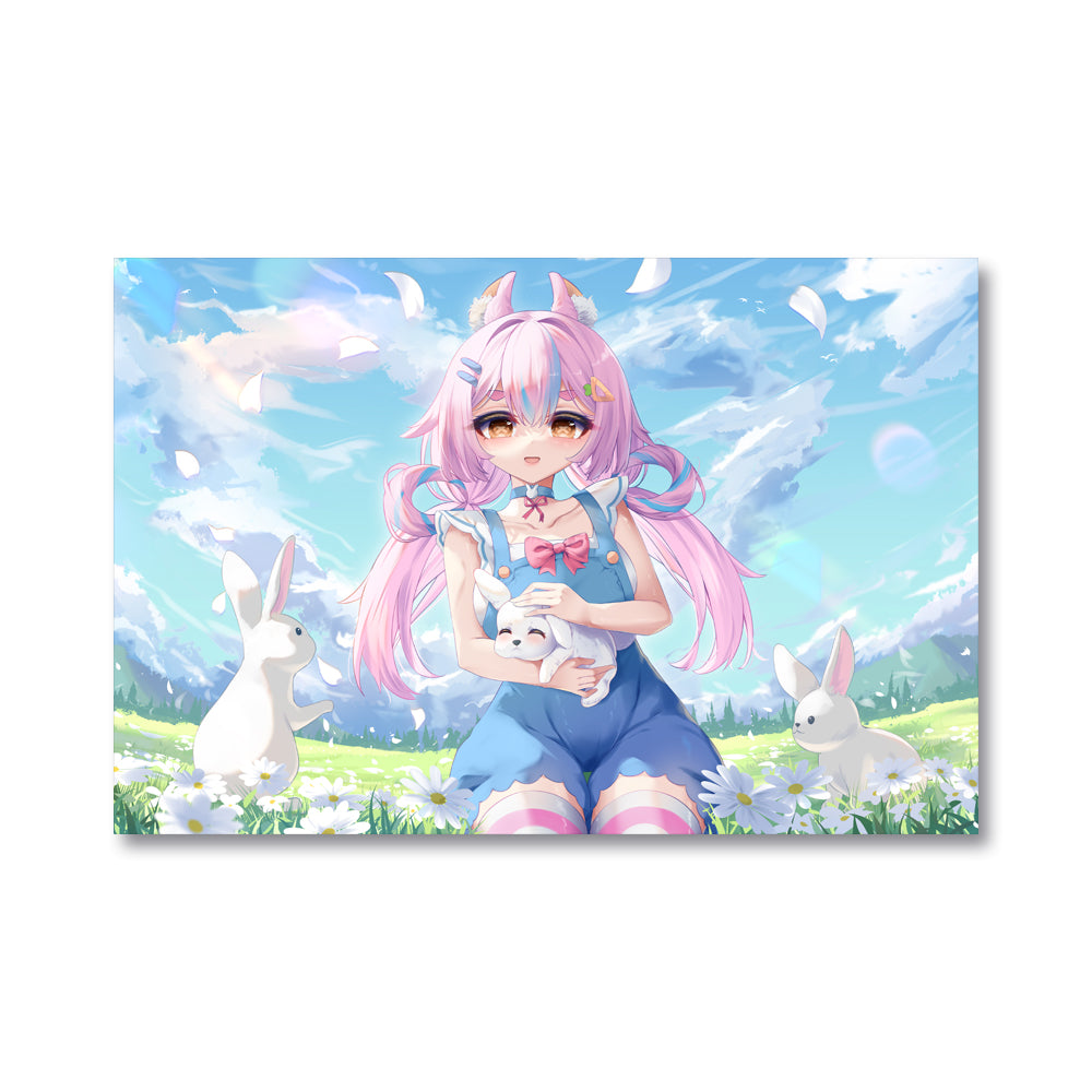 bunnykait "Flowers & Bunnies" Poster
