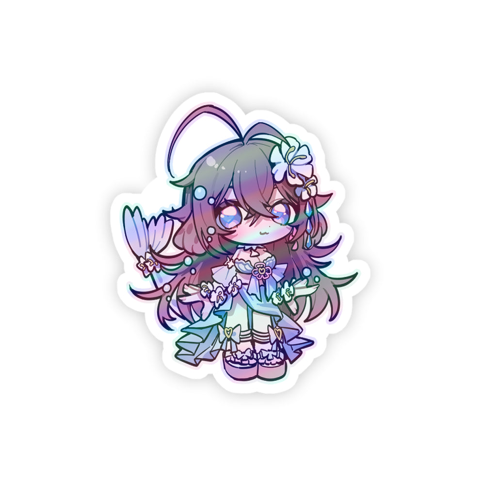 hana_jpeg Holographic Sticker