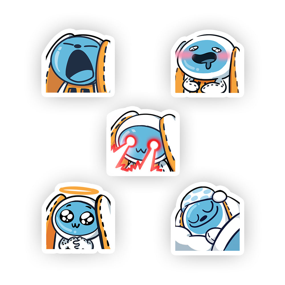 honeythekawaiibunny Honeybuns Emote Sticker Pack