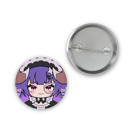 Kuromiya Lucien Button Pin