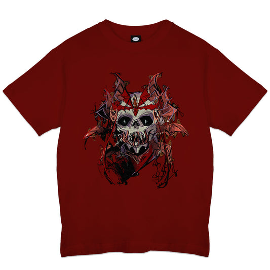 Vaal The Skull's Visage Dark Red T-Shirt