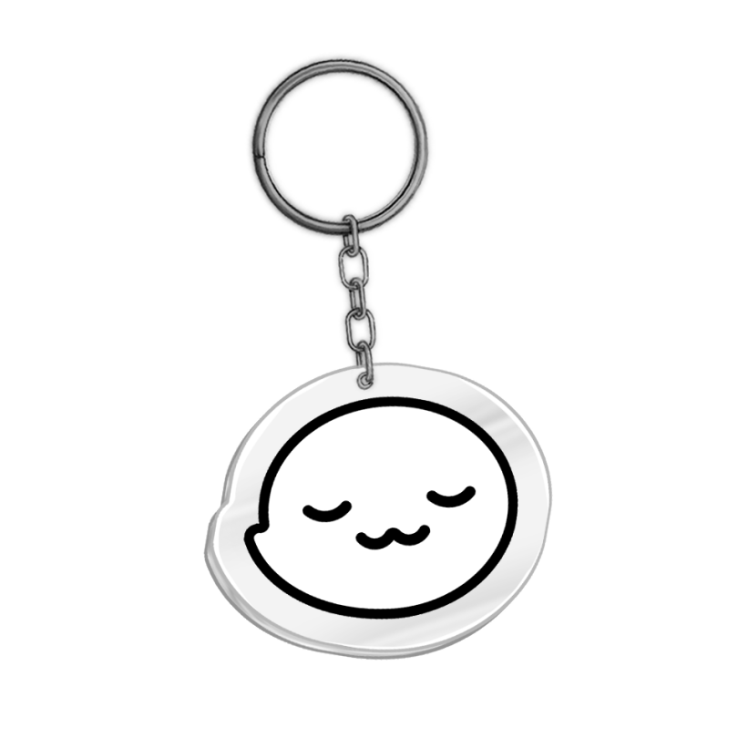 UwU Ghost Acrylic Keychain