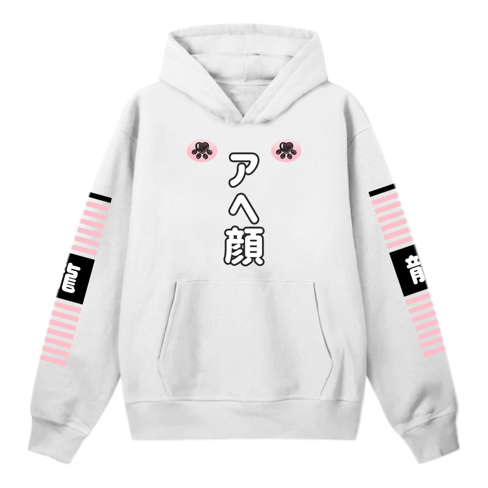 VIVICHANTHEDRAGON White Ahegao Hoodie