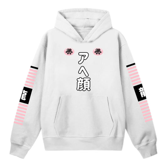VIVICHANTHEDRAGON White Ahegao Hoodie