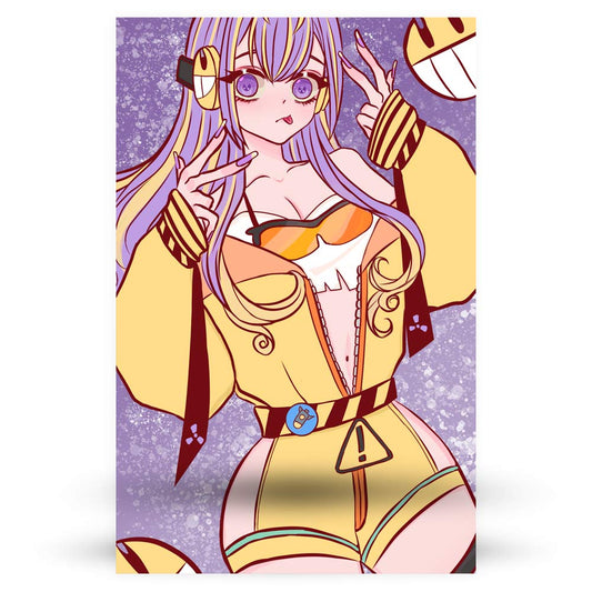 vividlyASMR Radioactive VTuber Poster