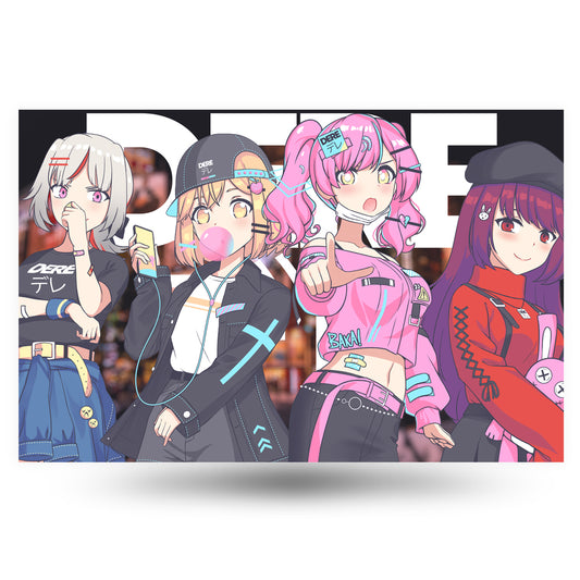 DERE デレ City Anime Poster