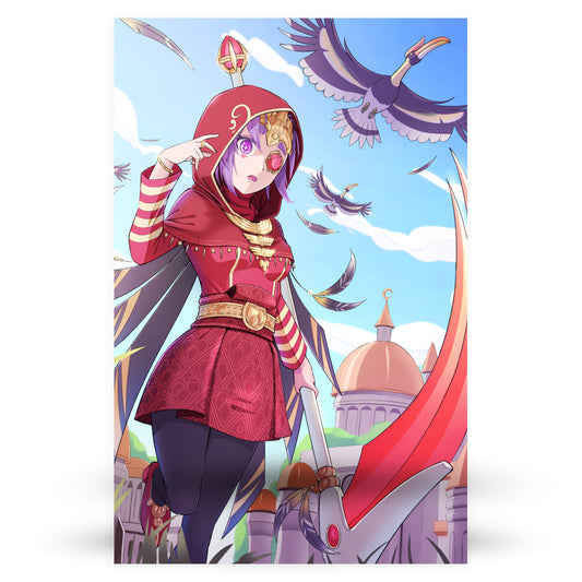 Fantasy City Anime Poster