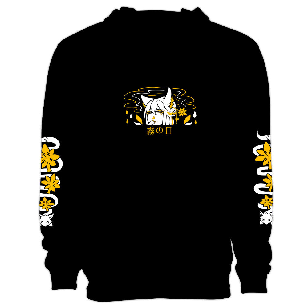 Misty Days Kitsune Anime Streetwear Hoodie