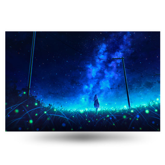 Heading Home Night Anime Poster