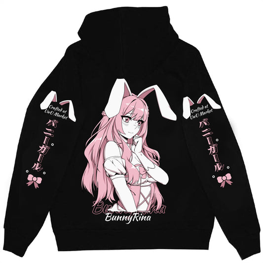 BunnyRina Shy Girl Anime Hoodie