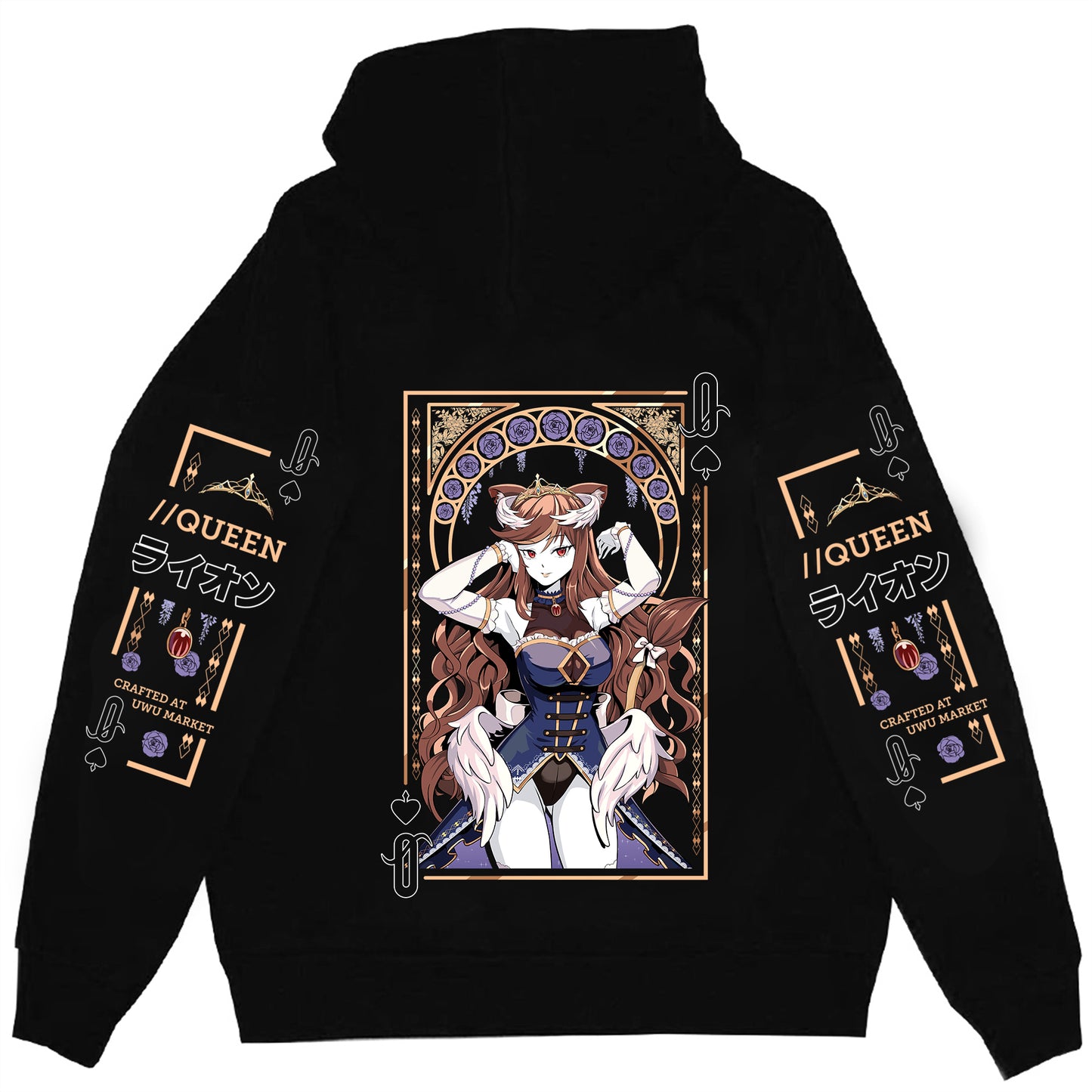 Hazumi Queen Of Spades Streetwear Hoodie