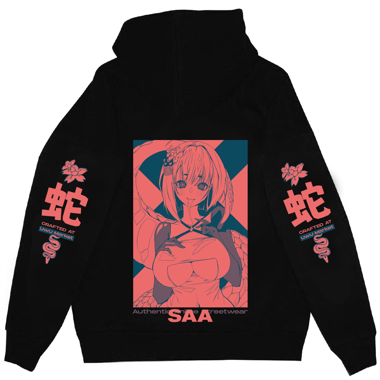 Saa Retro Anime Streetwear Hoodie