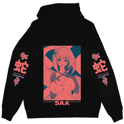 Saa Retro Anime Streetwear Hoodie