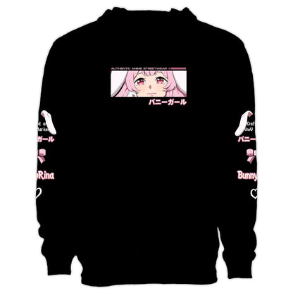 BunnyRina Anime Streetwear Hoodie