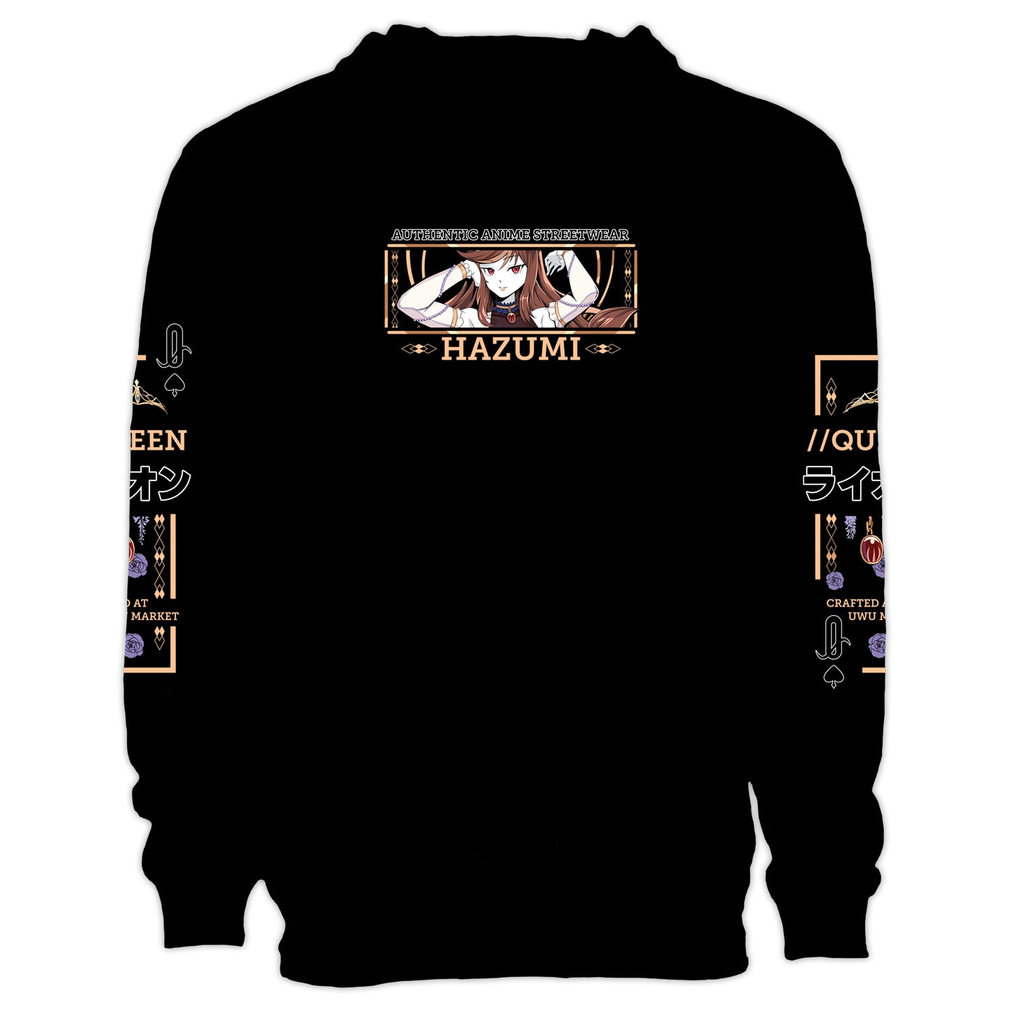 Hazumi Queen Of Spades Streetwear Hoodie