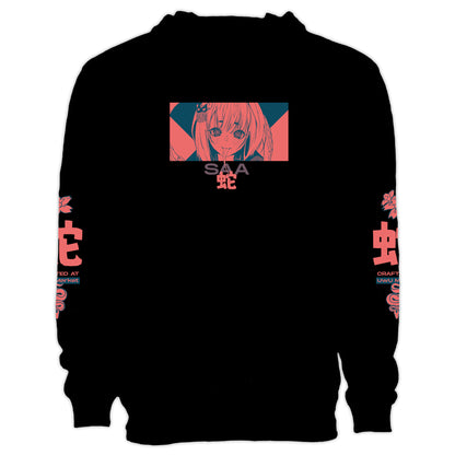 Saa Retro Anime Streetwear Hoodie