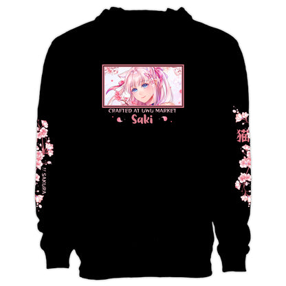 Saki Cherry Blossom Streetwear Hoodie