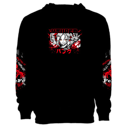 FeFe Red Lights Anime Hoodie