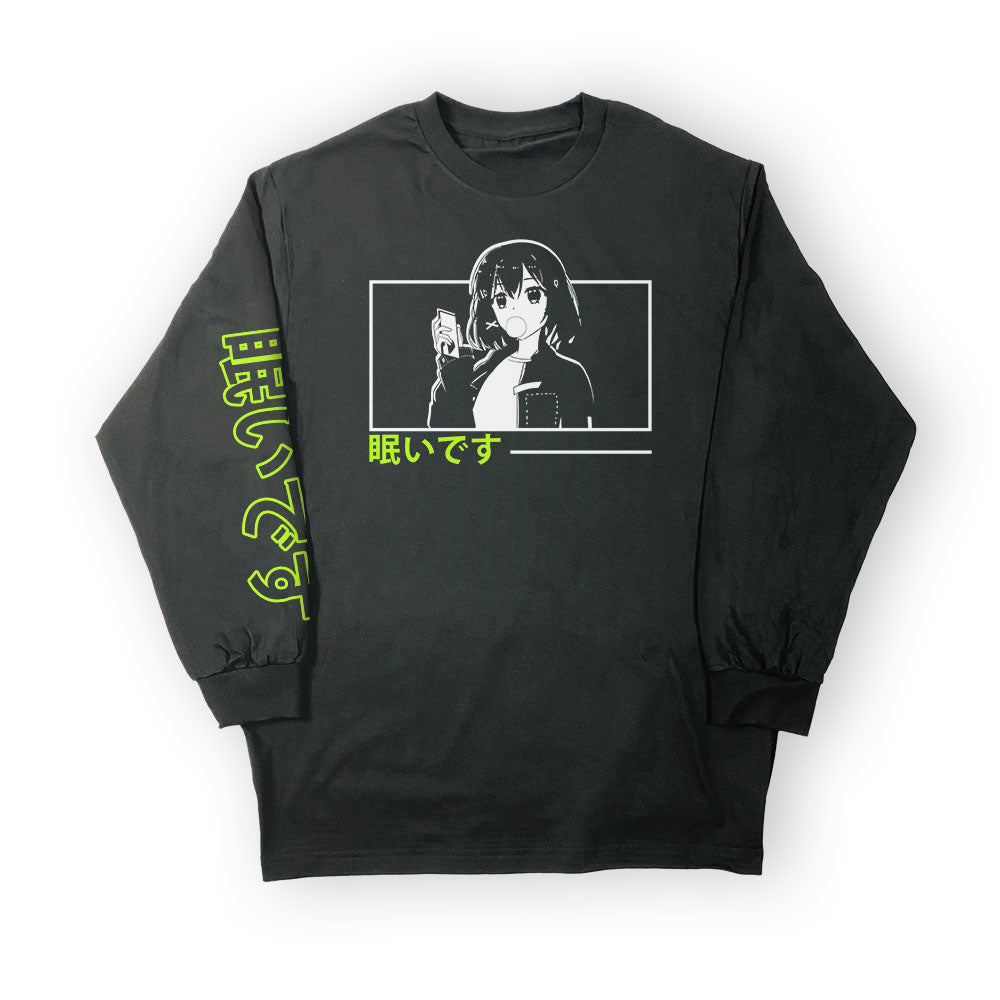 Chill Vibes Anime Long Sleeve Tee