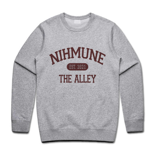 Nihmune Gray Crewneck Sweatshirt