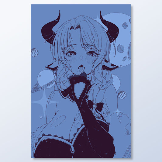 Miilkywayz Ahegao Anime Poster
