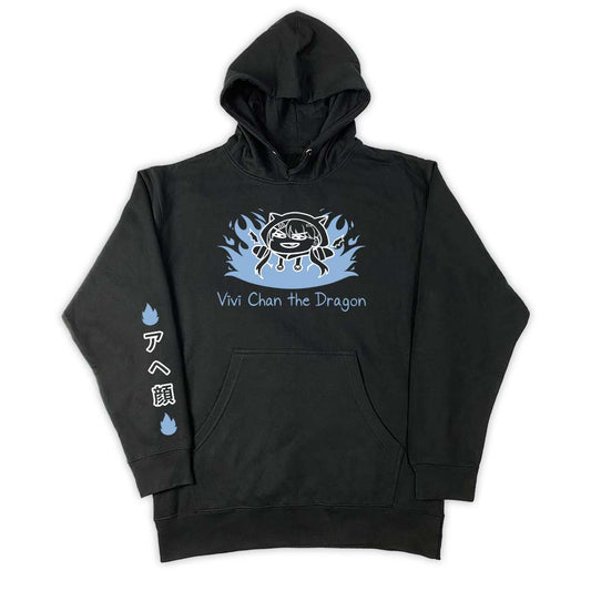 VIVICHANTHEDRAGON Blue Flames Anime Hoodie