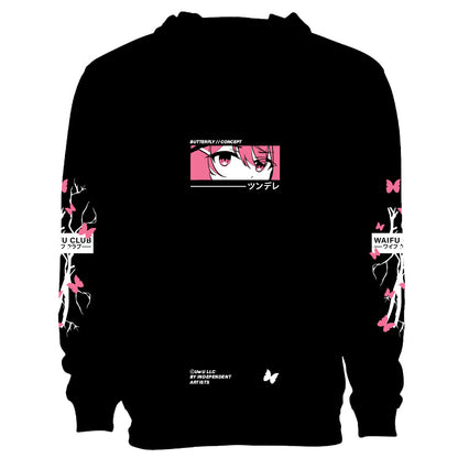 Waifu Club Butterfly Eclipse Anime Hoodie