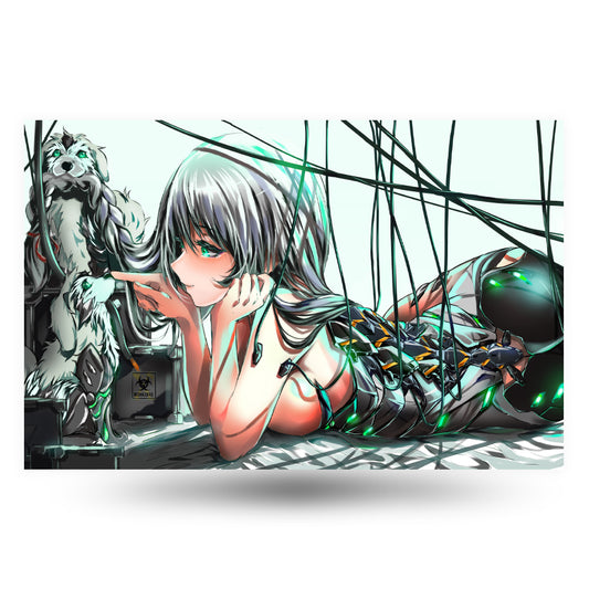 Girl & Pups Anime Poster