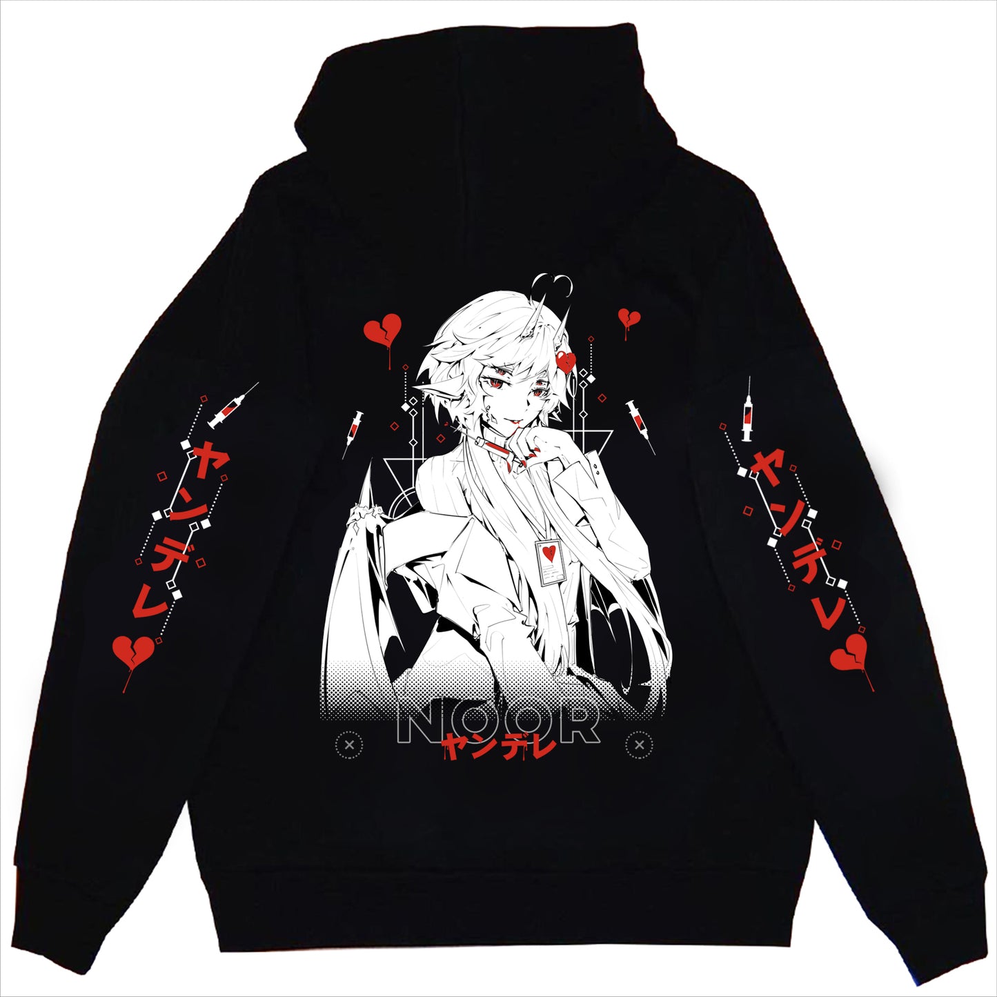 Noor Deadly Love Anime Streetwear Hoodie