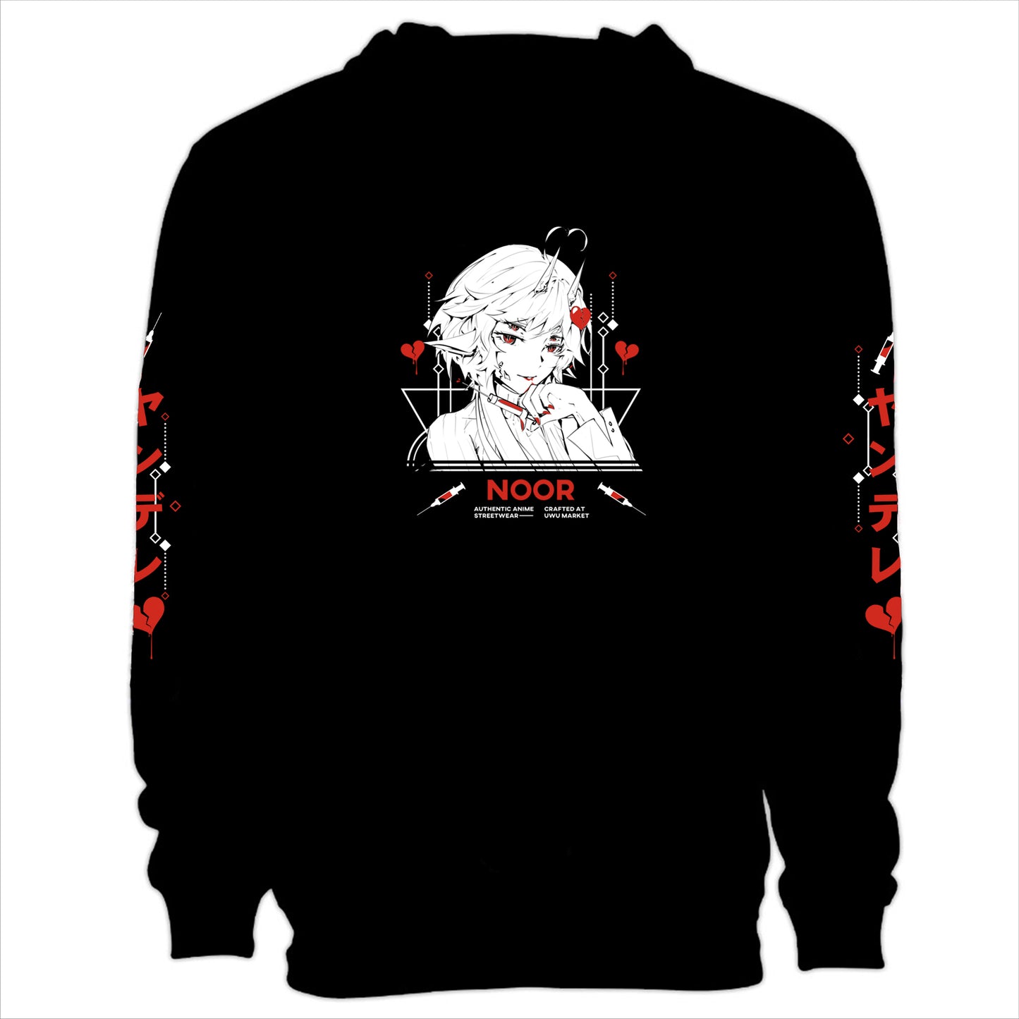 Noor Deadly Love Anime Streetwear Hoodie