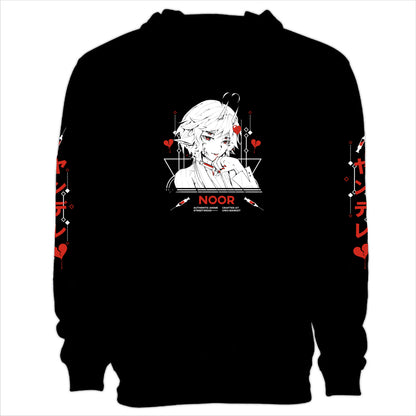 Noor Deadly Love Anime Streetwear Hoodie